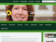 Tablet Screenshot of annachristmann.org